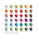 Metallic Acrylic Paint With Storage Box | Set of 36 | 0.74 oz Tubes