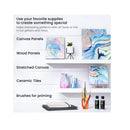 Acrylic Pouring Paint | Set of 8 | 4oz Bottles | Pastel Colors