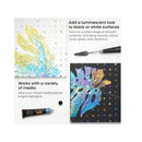 Metallic Acrylic Paint With Storage Box | Set of 36 | 0.74 oz Tubes