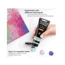 Metallic Acrylic Paint | Set of 8 | Color Vibrant Essentials | 4 oz Tubes