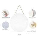 Blank Unfinished Wooden Circle Sign | Blank Round Hanging Decorative Wooden Plaque With Ropes For DIY Crafts | Door Hanger