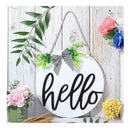 Blank Unfinished Wooden Circle Sign | Blank Round Hanging Decorative Wooden Plaque With Ropes For DIY Crafts | Door Hanger