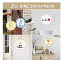 Blank Unfinished Wooden Circle Sign | Blank Round Hanging Decorative Wooden Plaque With Ropes For DIY Crafts | Door Hanger