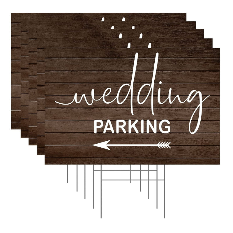 Wedding Parking This Way Directional Arrow For Lawn | Garden | Wood Design