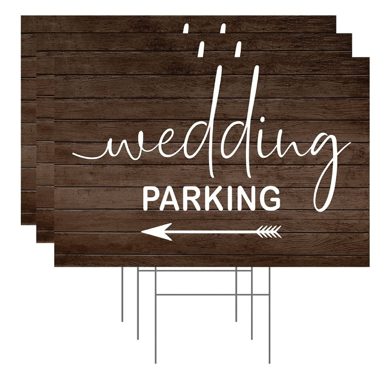 Wedding Parking This Way Directional Arrow For Lawn | Garden | Wood Design