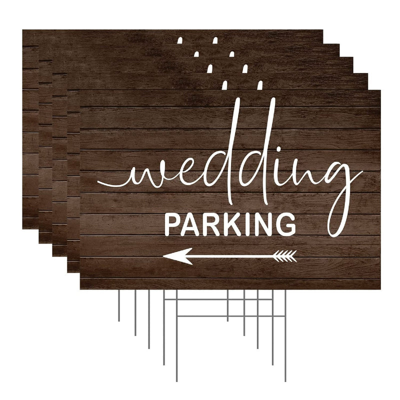 Wedding Parking This Way Directional Arrow For Lawn | Garden | Wood Design