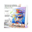 Acrylic Paint | Set of 60 Colors | 0.74 oz Tubes