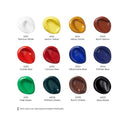 Acrylic Paint | Set of 12 Colors | 0.74 oz Tubes