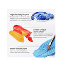 Acrylic Paint | Set of 12 Colors | 0.74 oz Tubes