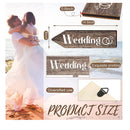 Blulu 2 Pieces Wedding Directional Road Arrow Sign Ceremony Sign Wedding And Reception Sign