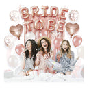 HXJDCL Bachelorette Party Decorations | Rose Gold Bachelorette Party Decorations Kit: Bride To Be Balloons