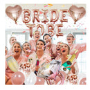 HXJDCL Bachelorette Party Decorations | Rose Gold Bachelorette Party Decorations Kit: Bride To Be Balloons