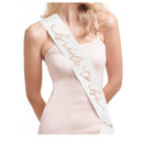Xo | Fetti Bride To Be Sash | Bachelorette Party Decorations White + Rose Gold | Bridal Shower Gift | Bridesmaid Favors