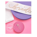 Xo | Fetti Bride To Be Sash | Bachelorette Party Decorations White + Rose Gold | Bridal Shower Gift | Bridesmaid Favors