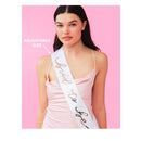 Xo | Fetti Bride To Be Sash | Bachelorette Party Decorations White + Rose Gold | Bridal Shower Gift | Bridesmaid Favors