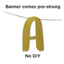 Miss to Mrs Classy & Sassy Bachelorette Gold Glitter Banner - Bachelorette Party Decorations | Favors And Supplies