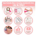 Partyville | Bachelorette Party Decorations | 120 Pieces | Bachelorette Party Decoration With Sash For Bride
