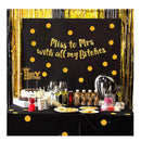 Miss to Mrs Classy & Sassy Bachelorette Gold Glitter Banner - Bachelorette Party Decorations | Favors And Supplies