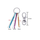 Mini Crochet Hooks with Keychain and Swivel Hooks Aluminum Knitting Needles Tool Suitable