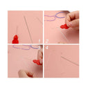 30 Pieces Beading Needles | Set 5 Size 10 Pieces Big Eye Needles and 20 Pieces Long Straight Needles with Bottle