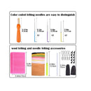 Needle Felting Kit | Needle Felting Beginner Kits Includes 3 Pcs Animal Doll Instructions