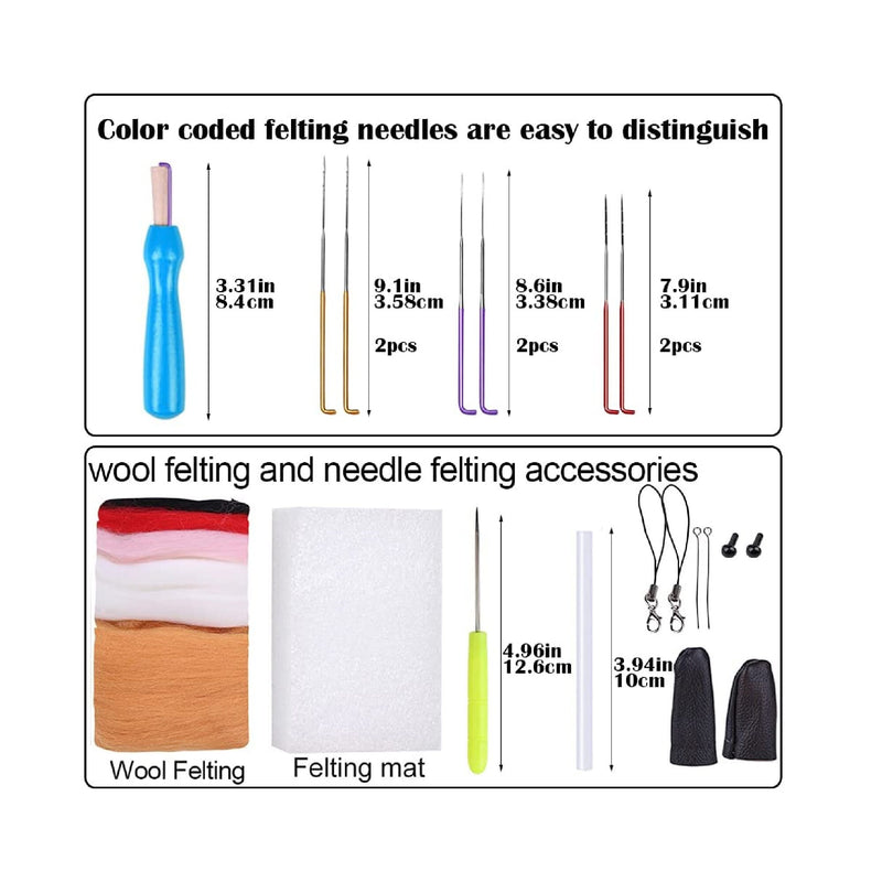 Needle Felting Kit | Complete Needle Felting Tools and Supplies | Needle Felting Beginner Kits