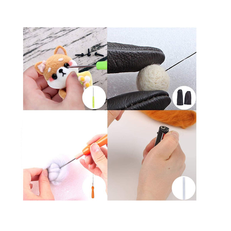 Needle Felting Kit | Needle Felting Beginner Kits Includes 3 Pcs Animal Doll Instructions