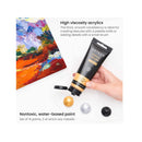 Acrylic Paint | Set 14 Colors | Tubes With Storage Box | 4.06 oz