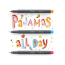 Felt Tip Pens | Set of 12 Bright Brush Tip Calligraphy Pens