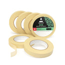 Masking Tape | 6 Rolls | 0.75 Inches x 60 Yards | Multi-Surface Easy-to-Rip Paper Tape
