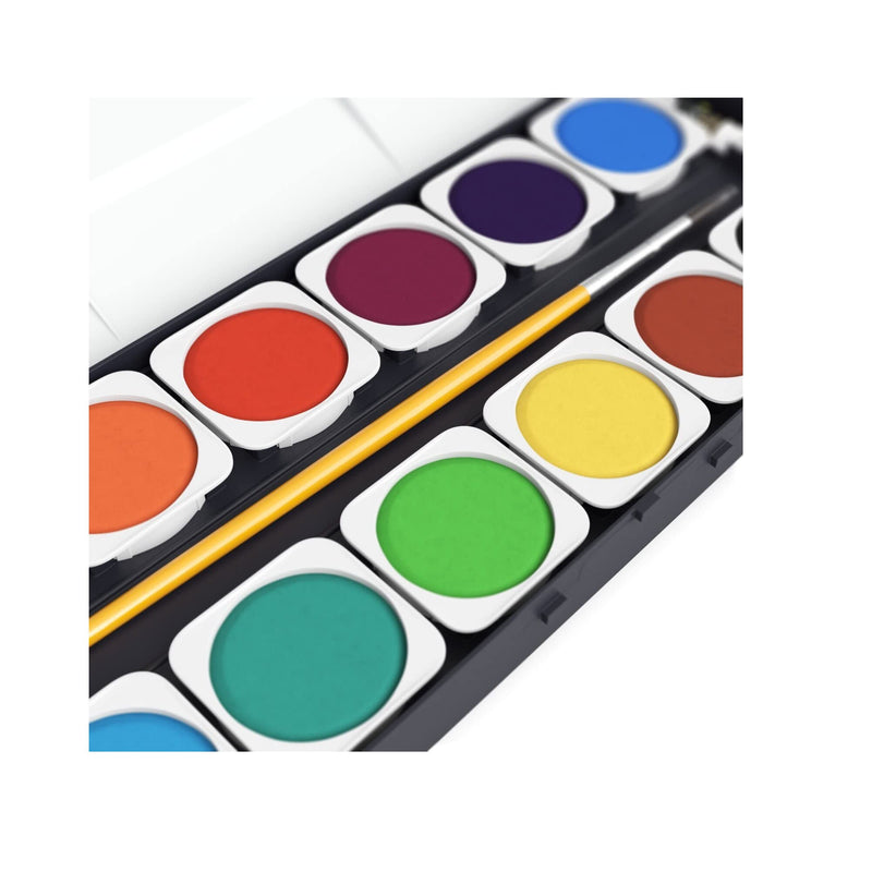 Nicpro 50 Colors Watercolor Paint Set, Metallic & Fluorescent Color, S