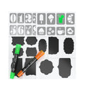 Liquid Chalk Markers | 8 Neon Colors | Washable Chalkboard Pens