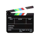 Movie Directors Clapboard | Photography Studio Video TV Acrylic Clapper Board Dry Erase Film Slate Cut Action