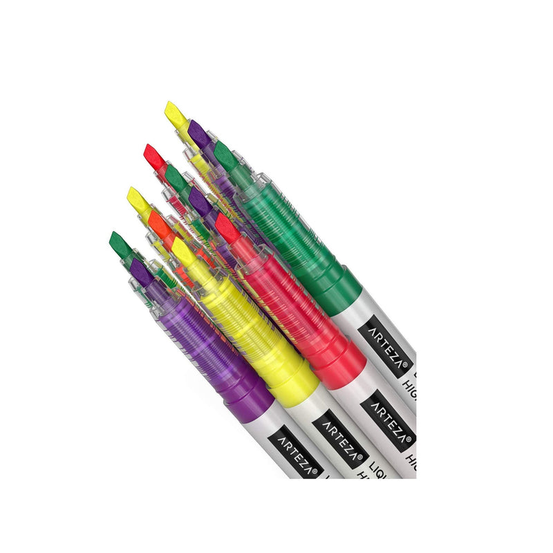 Liquid Highlighter Pens | Set of 30 | Narrow Chisel Tip