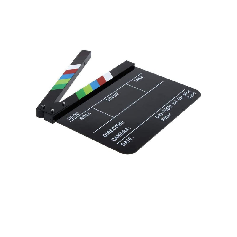 Movie Directors Clapboard | Photography Studio Video TV Acrylic Clapper Board Dry Erase Film Slate Cut Action