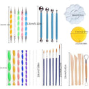 42 PCS Mandala Dotting Tools Painting Kit With Zipper Storage Bag For Painting Rocks | Mandala Art And Drawing Art | Nail Art