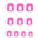 26 Pcs Rose Red UV Gel Polish Protector | Nail Art Case Design Tips Finger Cover Shield | Anti-overflow Manicure Kits Tools