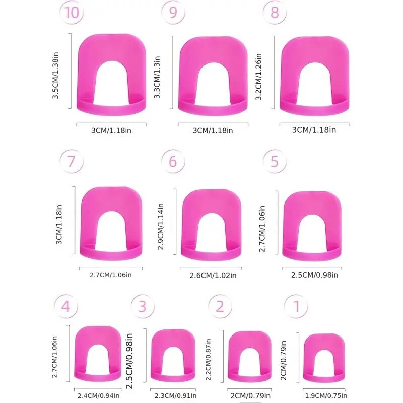 26 Pcs Rose Red UV Gel Polish Protector | Nail Art Case Design Tips Finger Cover Shield | Anti-overflow Manicure Kits Tools
