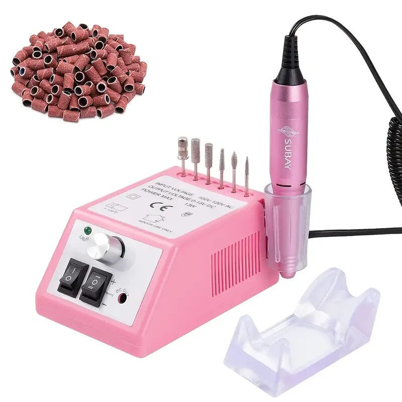 Professional Finger Toe Nail Care Electric Nail Drill Machine Manicure Pedicure Kit Electric Nail Art File Drill With 1Pack Of Sanding Bands