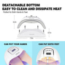 150W UV LED Nail Lamp | Professional Nail Dryer Gel Nail Polish Fast Curing Light With 4 Timer Setting Auto Sensor | Nail Art Accessories