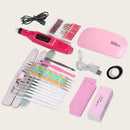 Nail Art Tool Set 12 Pcs Nail Art Polishing Machine Painted Pen Point Drill Pen Nail File Rhinestone Jewelry Kit