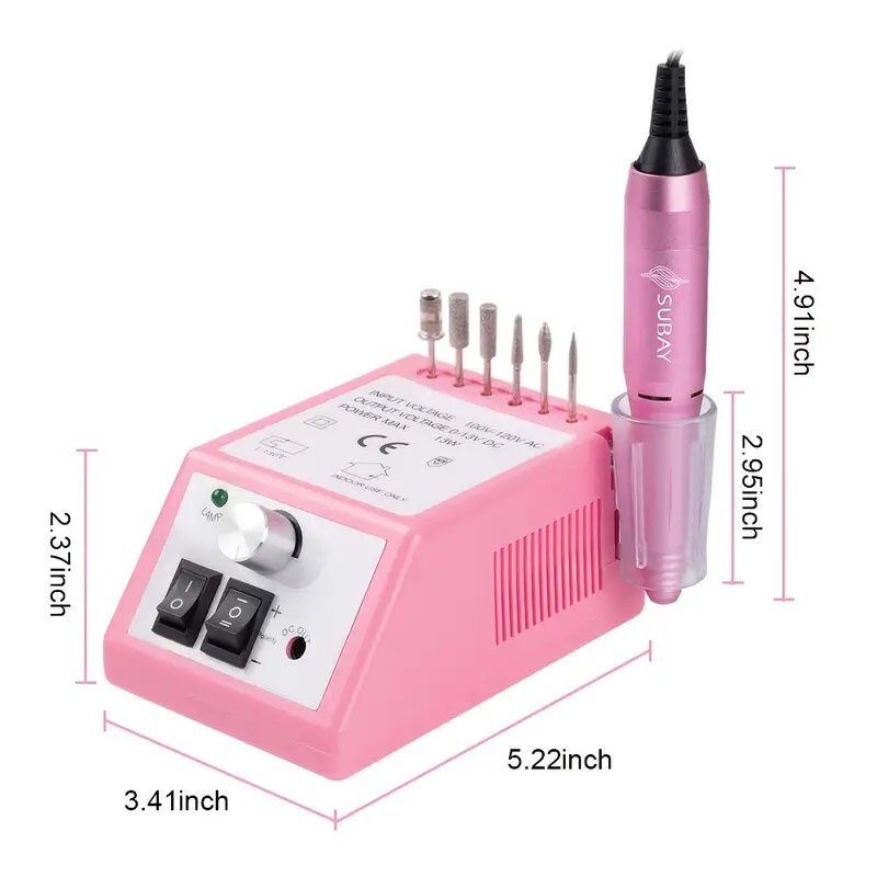 Professional Finger Toe Nail Care Electric Nail Drill Machine Manicure Pedicure Kit Electric Nail Art File Drill With 1Pack Of Sanding Bands