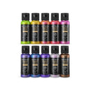 Iridescent Acrylic Paint | Set of 10 Colors Chameleon | 2 oz Bottles