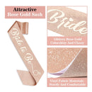 YeohJoy Rose Gold Glitter Bachelorette Party Decorations Kit | Bridal Sash | Bride's Crown