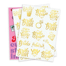 Xo Fetti 30 Bride Tribe Metallic Tattoos | Bachelorette Party Decorations | Bridesmaid Favor + Bride To Be