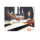 DRAF 12-Inch Architectural Scale Imperial Ruler Set | Laser Engraved Aluminum Triangular Drawing Tool