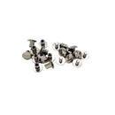 Tandy Leather 1290-02  Screw Post 1/4" (6 mm) Nickel Plated Steel | 10 Pack