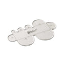 Tandy Leather 3604-02 Craftool Acrylic Template Multi-Strap End Round