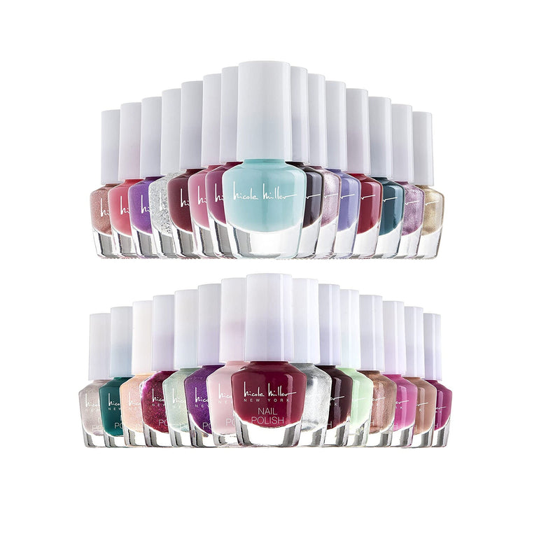 Mini Nail Polish | Set 30 Colors Metallic and Trendy Shades