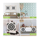 4 Reusable Tile Stencils 12" x 12" | Wall Stencils | Tile Pattern